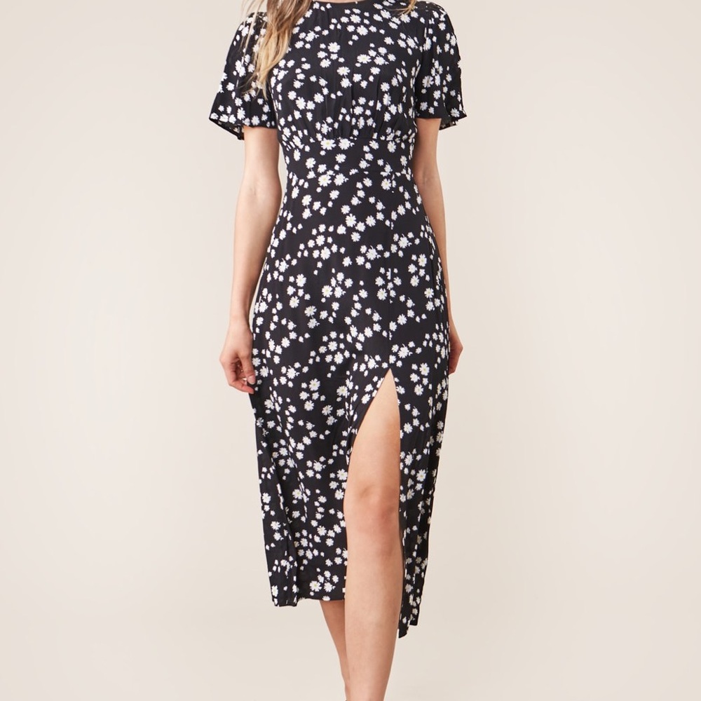 Floral black dress